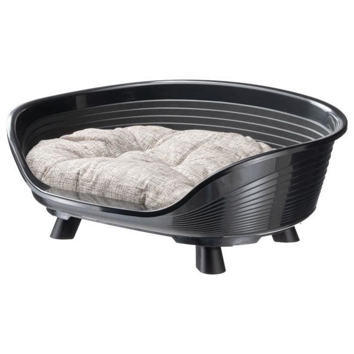 Corbeille - FERPLAST - THRONE 6 - Avec coussin relax - Noir