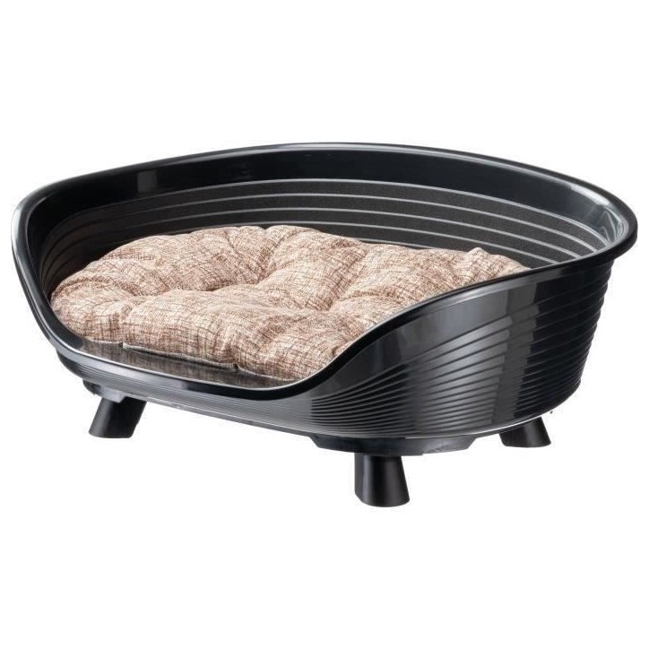 Corbeille - FERPLAST - THRONE 6 - Avec coussin relax - Noir