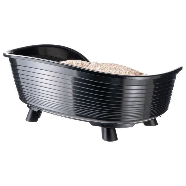 Corbeille - FERPLAST - THRONE 6 - Avec coussin relax - Noir