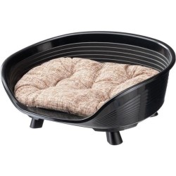 Corbeille - FERPLAST - THRONE 6 - Avec coussin relax - Noir