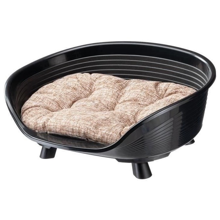 Corbeille - FERPLAST - THRONE 6 - Avec coussin relax - Noir