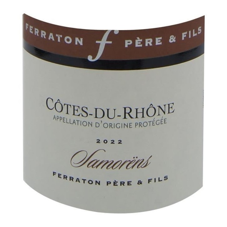Domaine Ferraton Cuvée Samorëns 2022 Côtes du Rhône - Vin rouge de la Vallée du Rhône