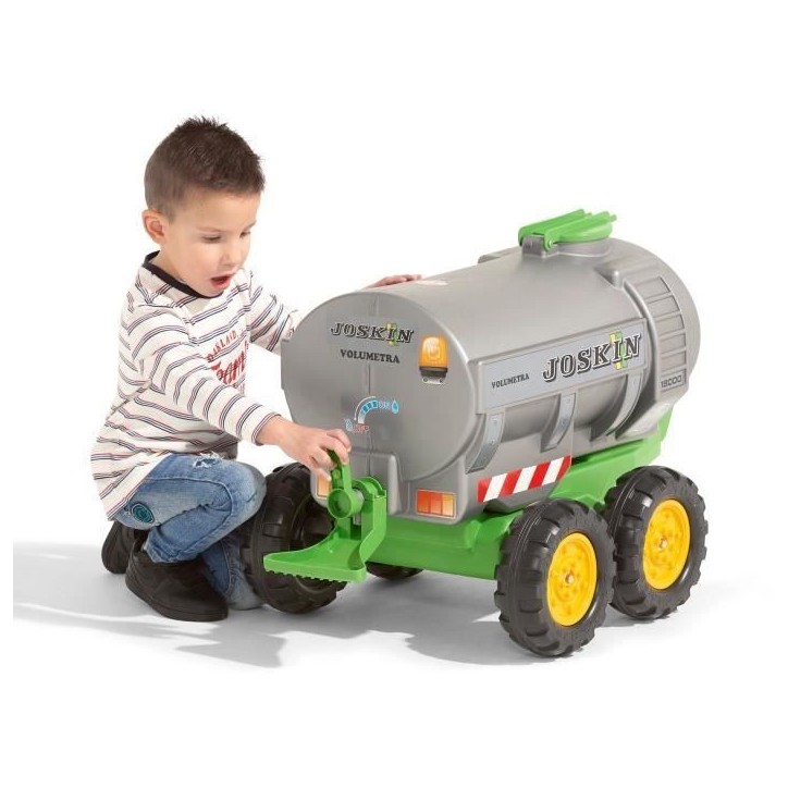 Remorque Citerne Joskin - FALK - Capacité 30L - Gris - Adaptable avec les tracteurs FALK 3-7 ans - 100% Fabriqué en France Remorque Citerne Joskin - FALK - Capacité 30L - Gris - Adaptable avec les tracteurs FALK 3-7 ans - 100% Fabriqué en France
