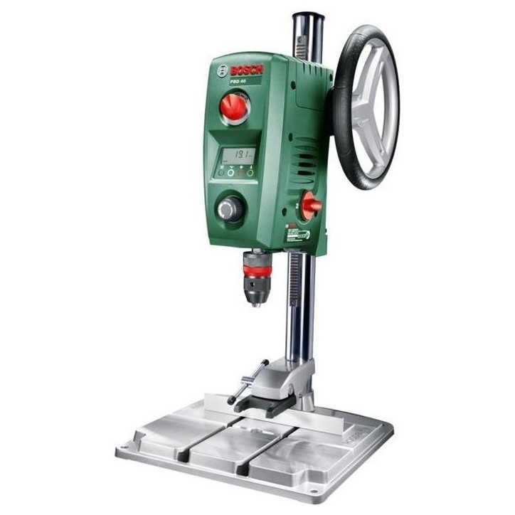 Perceuse a colonne Bosch - PBD 40 (710W, livré dans un carton avec 1 butée parallele et 1 pince a serrage rapide) Perceuse a colonne Bosch - PBD 40 (710W, livré dans un carton avec 1 butée parallele et 1 pince a serrage rapide)