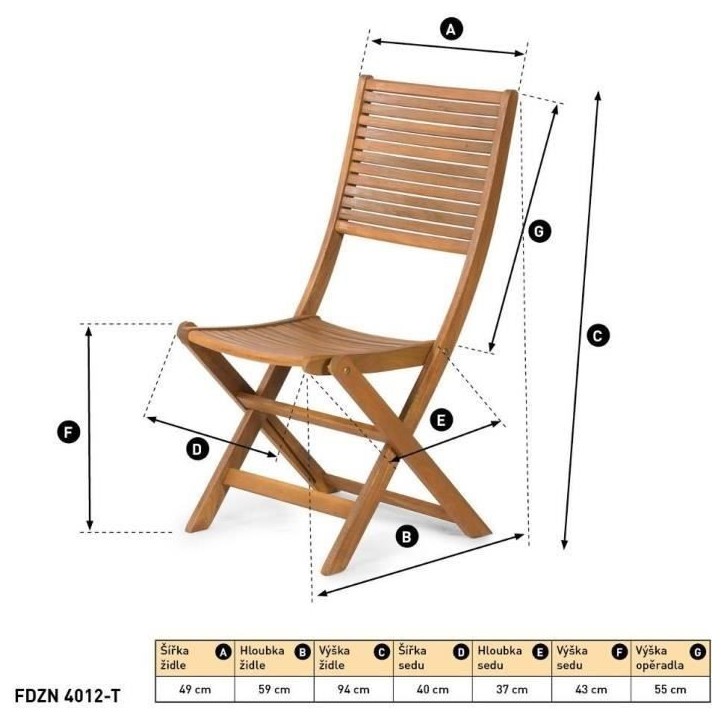 Chaise pliante 2 pcs - Fieldmann - FDZN 4012-T Chaise pliante 2 pcs - Fieldmann - FDZN 4012-T