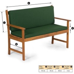 Coussin pour banc - Fieldmann - FDZN 9020