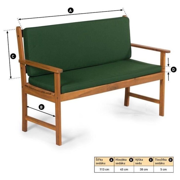 Coussin pour banc - Fieldmann - FDZN 9020