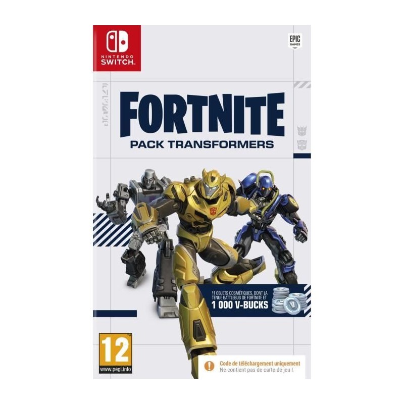 Fortnite Pack Transformers - Jeu Nintendo Switch Fortnite Pack Transformers - Jeu Nintendo Switch