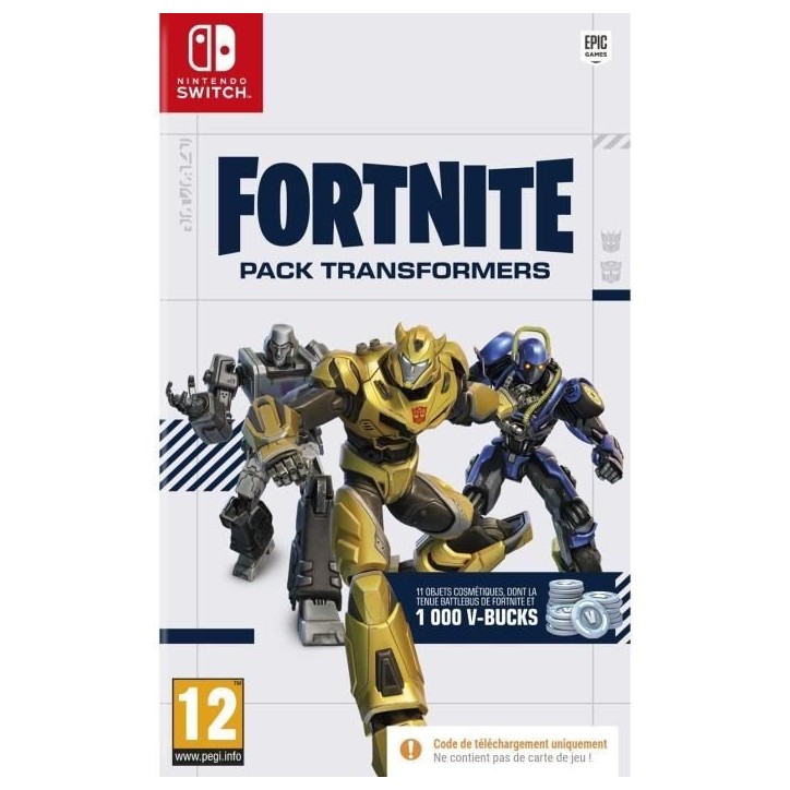 Fortnite Pack Transformers - Jeu Nintendo Switch
