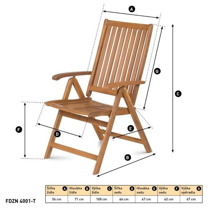 Chaises réglables - Fieldmann - FDZN 4001-T Chaises réglables - Fieldmann - FDZN 4001-T