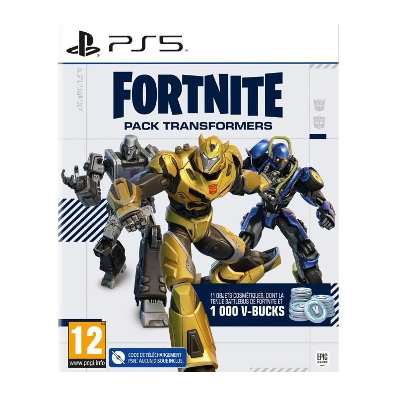 Fortnite Pack Transformers - Jeu PS5 Fortnite Pack Transformers - Jeu PS5