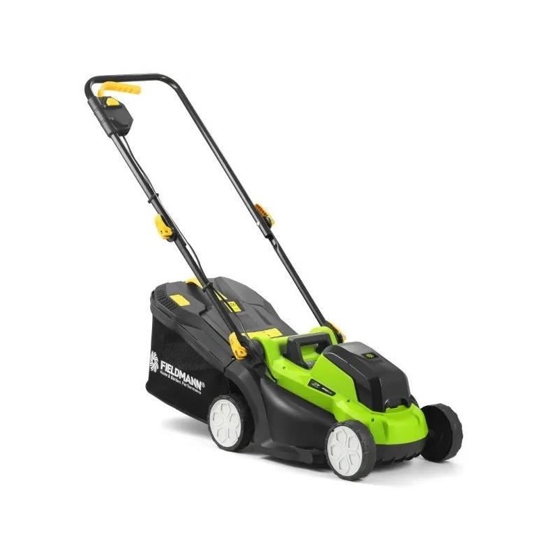 Tondeuse sans fil - FIELDMANN - 20V - Coupe 33 cm - Hauteur max 65 mm Tondeuse sans fil - FIELDMANN - 20V - Coupe 33 cm - Hauteur max 65 mm