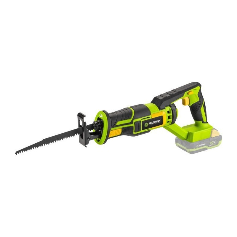 Scie sabre sans fil - FIELDMANN - 20V - Batterie et chargeur non inclu Scie sabre sans fil - FIELDMANN - 20V - Batterie et chargeur non inclu