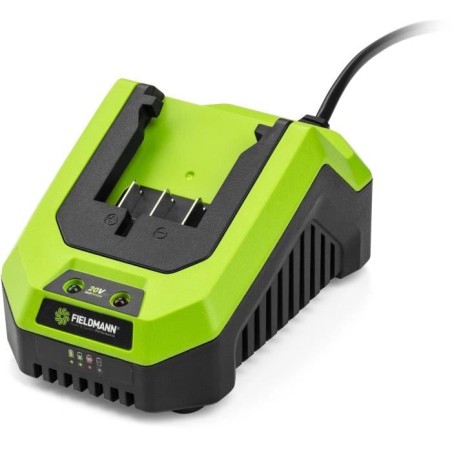 Chargeur - FIELDMANN - Pour batterie 20V - Charge 2Ah en 60 min - Compatible 2Ah, 4Ah