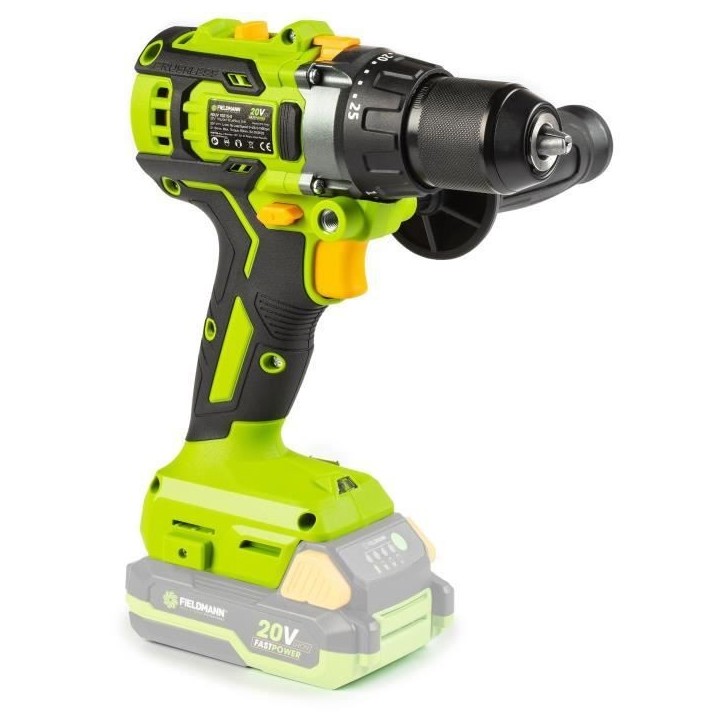Perceuse a percussion sans fil - FIELDMANN - 20V - Brushless - 1900 rpm - 60 Nm - Batterie et chargeur non inclus