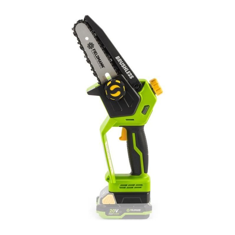 Mini tronçonneuse sans fil - FIELDMANN - 20V - 127 mm - 11 m/s Mini tronçonneuse sans fil - FIELDMANN - 20V - 127 mm - 11 m/s