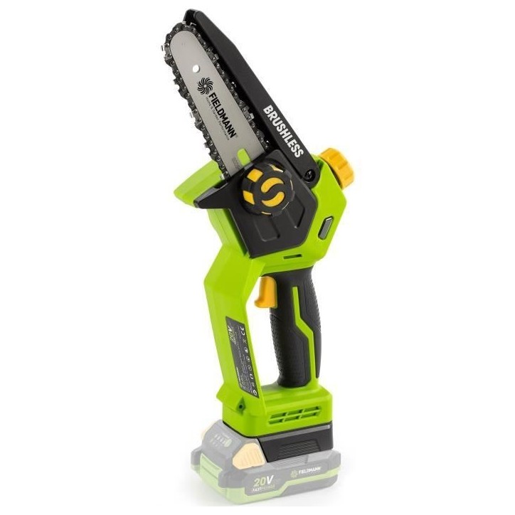 Mini tronçonneuse sans fil - FIELDMANN - 20V - 127 mm - 11 m/s Mini tronçonneuse sans fil - FIELDMANN - 20V - 127 mm - 11 m/s