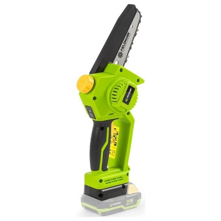 Mini tronçonneuse sans fil - FIELDMANN - 20V - 127 mm - 11 m/s Mini tronçonneuse sans fil - FIELDMANN - 20V - 127 mm - 11 m/s