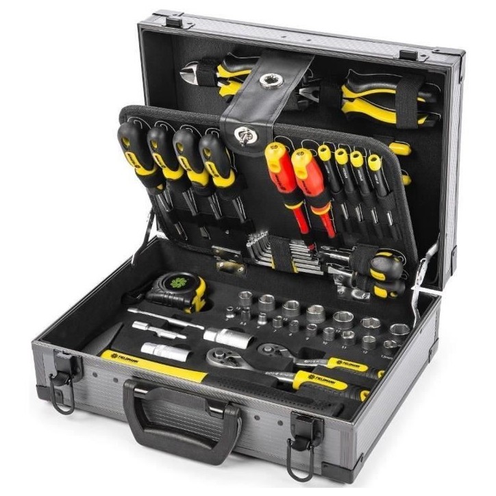 Ensemble d'outils dans un boîtier en métal - Fieldmann - FDG 5021-114R