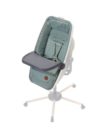 MAXI COSI Kit repas pour transat Alba, chaise haute bébé avec tablette + housse de protection Beyond Green, de 6 mois a 3 ans