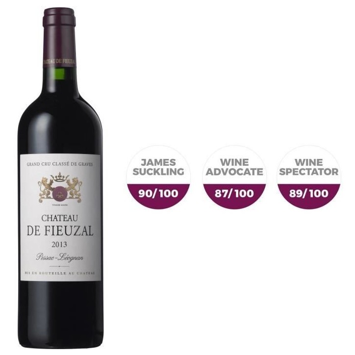 Château de Fieuzal 2013 Pessac-Léognan Grand Cru Classé - Vin rouge de Bordeaux