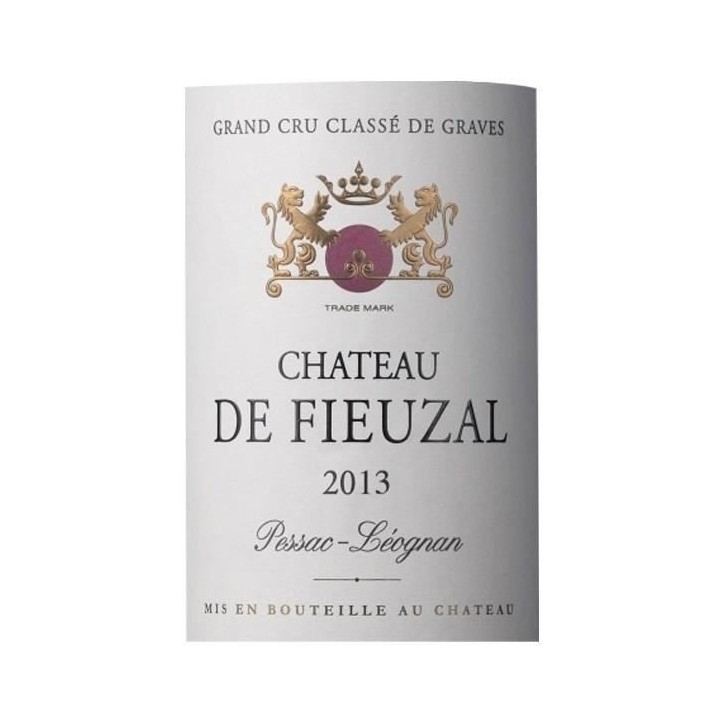 Château de Fieuzal 2013 Pessac-Léognan Grand Cru Classé - Vin rouge de Bordeaux
