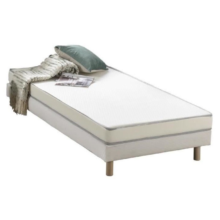 Matelas mousse 90 x 200 cm - DEKO DREAM Kietoa - Confort ferme - Epaisseur 12 cm - Livré roulé Matelas mousse 90 x 200 cm - DEKO DREAM Kietoa - Confort ferme - Epaisseur 12 cm - Livré roulé