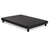Sommier tapissier a lattes 160 x 200 - Bois massif gris anthracite + p