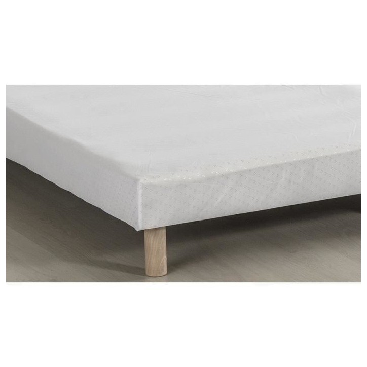 DEKO DREAM Rakenne - Sommiers tapissiers a lattes x 2 - 180 x 200 - Bois massif blanc + pieds DEKO DREAM Rakenne - Sommiers tapissiers a lattes x 2 - 180 x 200 - Bois massif blanc + pieds
