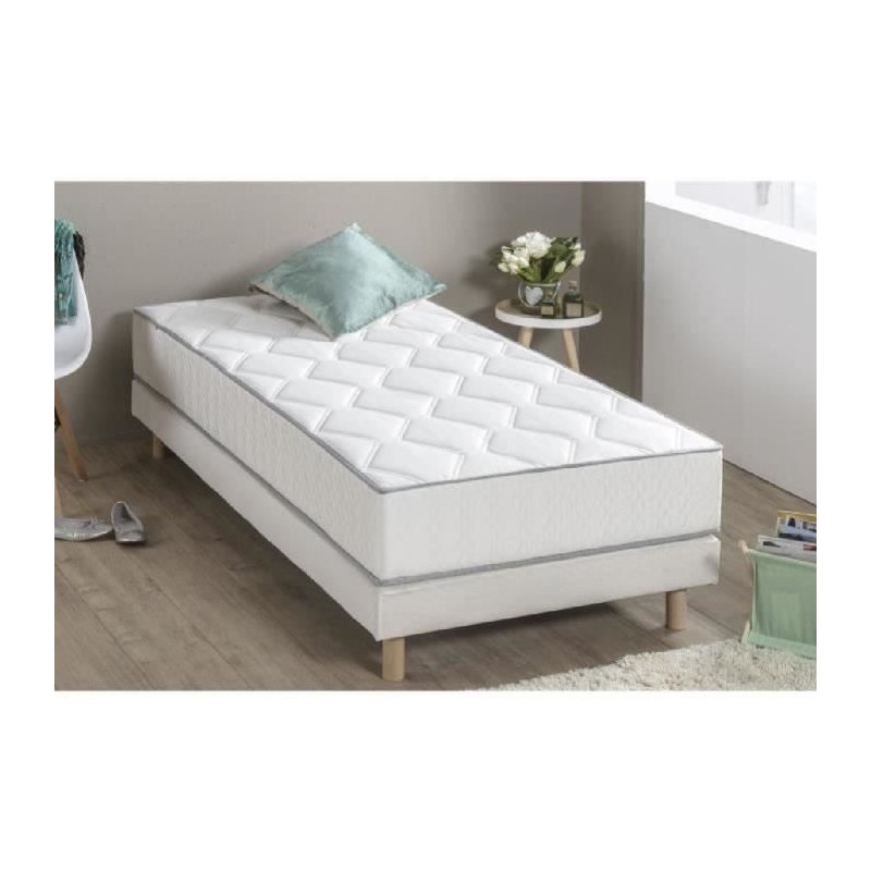 Ensemble matelas ressorts + sommier tapissier 90 x 190 - Epaisseur 23 Ensemble matelas ressorts + sommier tapissier 90 x 190 - Epaisseur 23
