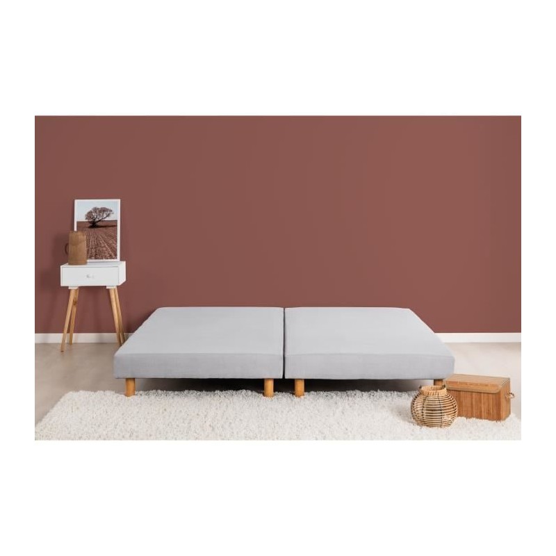 DEKO DREAM Rakenne - Sommiers tapissiers a lattes 2x90x200 - Bois mass DEKO DREAM Rakenne - Sommiers tapissiers a lattes 2x90x200 - Bois mass