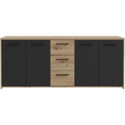 Buffet PILVI - Style contemporain - Particules mélaminé -Décor Chen