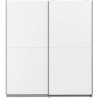 Armoire 2 portes coulissantes - Panneaux de particules - Blanc - L 170