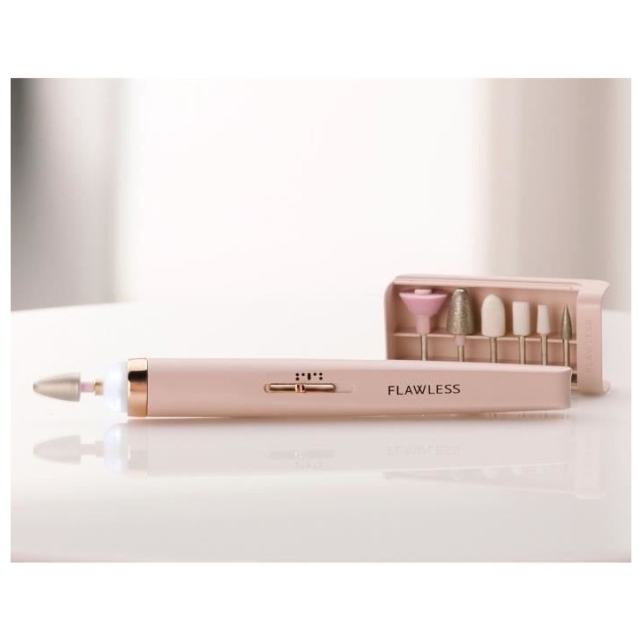 Finishing Touch Flawless Salon Nails - Lime a Ongles Électrique - Kit Manucure Professionnel pour Expérience de Manucure a Dom Finishing Touch Flawless Salon Nails - Lime a Ongles Électrique - Kit Manucure Professionnel pour Expérience de Manucure a Dom