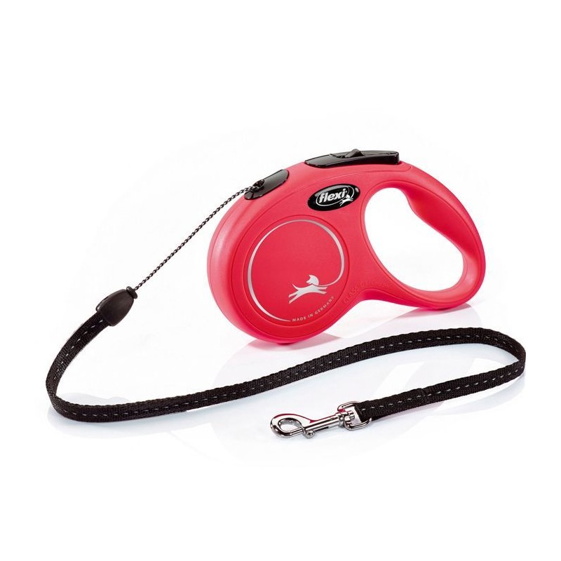 Laisse New Classic S Cord 5 m red Flexi CL10C5-251-R-20