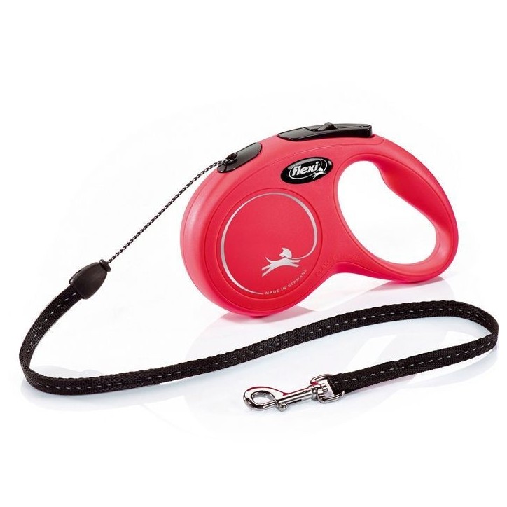 Laisse New Classic S Cord 5 m red Flexi CL10C5-251-R-20