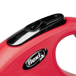 Laisse enrouleur pour chien moyen FLEXI New CLASSIC - 5m - Rouge