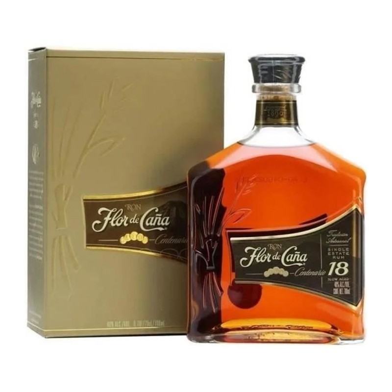 Flor de Cana - 18 ans - Nicaragua - Rhum vieux - 40,0% Vol. - 70 cl Flor de Cana - 18 ans - Nicaragua - Rhum vieux - 40,0% Vol. - 70 cl