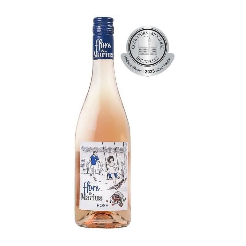 Flore & Marius 2023 IGP Atlantique - Vin rosé de Bordeaux