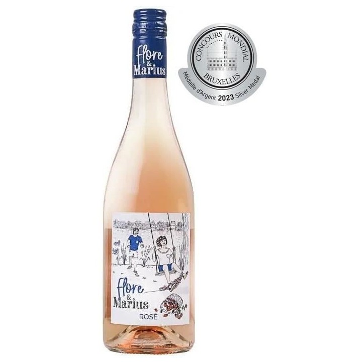 Flore & Marius 2023 IGP Atlantique - Vin rosé de Bordeaux