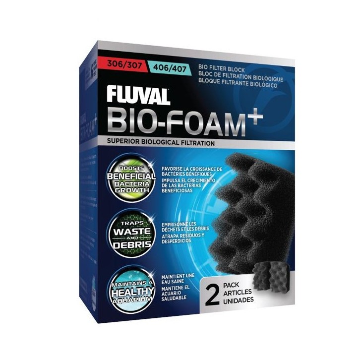 Bloc de mousses bio FLUVAL pour aquarium - 306 406 - Filtration bio et mécanique