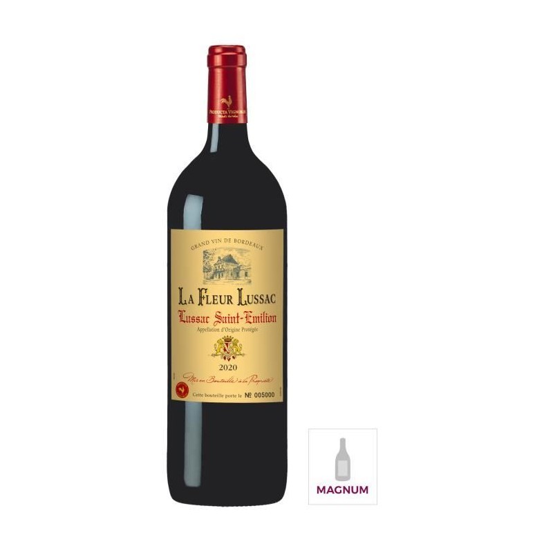 Magnum La Fleur Lussac 2020 Lussac Saint-Emilion - Vin rouge de Bordea