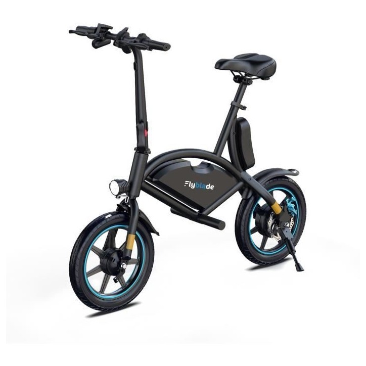 Draisienne électrique - FLYBLADE - 350 W - Max 25 km/h - 14 - Bluetooth - Pliable - Support de téléphone - Noir Draisienne électrique - FLYBLADE - 350 W - Max 25 km/h - 14 - Bluetooth - Pliable - Support de téléphone - Noir