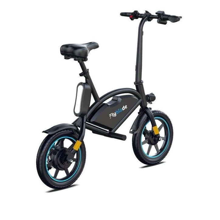 Draisienne électrique - FLYBLADE - 350 W - Max 25 km/h - 14 - Bluetooth - Pliable - Support de téléphone - Noir Draisienne électrique - FLYBLADE - 350 W - Max 25 km/h - 14 - Bluetooth - Pliable - Support de téléphone - Noir