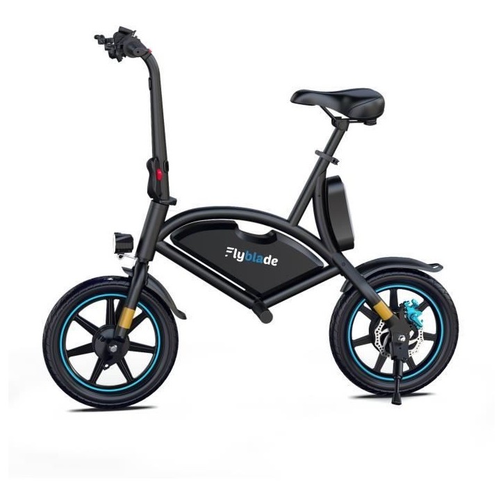 Draisienne électrique - FLYBLADE - 350 W - Max 25 km/h - 14 - Bluetooth - Pliable - Support de téléphone - Noir Draisienne électrique - FLYBLADE - 350 W - Max 25 km/h - 14 - Bluetooth - Pliable - Support de téléphone - Noir