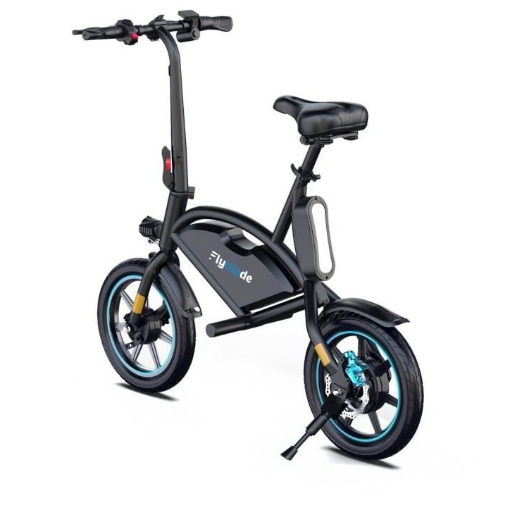 Draisienne électrique - FLYBLADE - 350 W - Max 25 km/h - 14 - Bluetooth - Pliable - Support de téléphone - Noir Draisienne électrique - FLYBLADE - 350 W - Max 25 km/h - 14 - Bluetooth - Pliable - Support de téléphone - Noir
