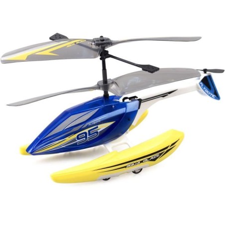 Hélicoptere Télécommandé - FLYBOTIC - Helico Aqua Blaze - 19 -5 cm - jaune et noir - des 8 ans