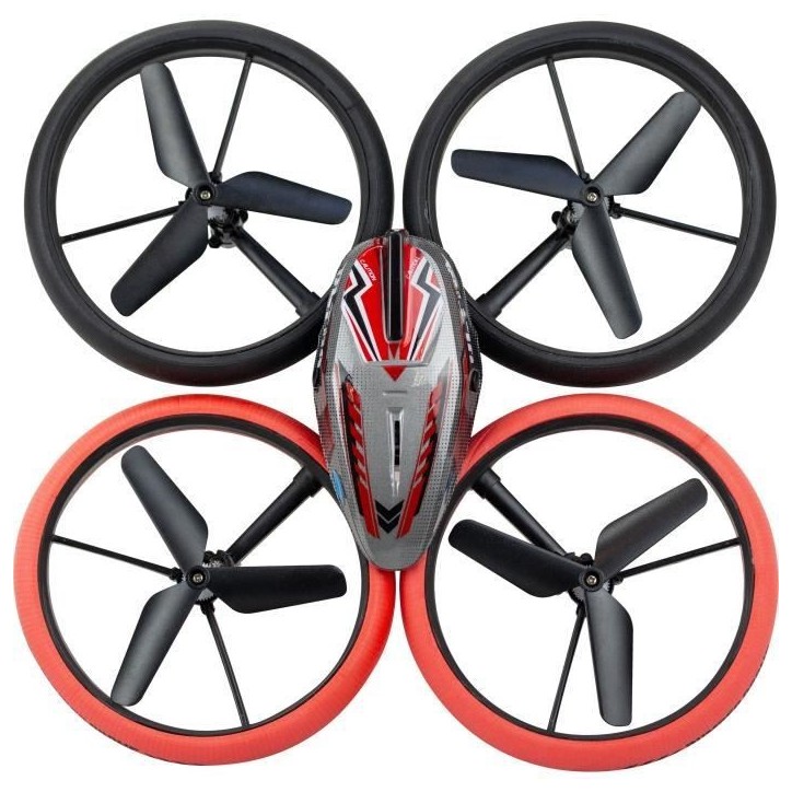 Drone Télécommandé - FLYBOTIC - Bumper Drone Lit - 17 cm - rouge et noir - des 8 ans Drone Télécommandé - FLYBOTIC - Bumper Drone Lit - 17 cm - rouge et noir - des 8 ans