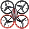 Drone Télécommandé - FLYBOTIC - Bumper Drone Lit - 17 cm - rouge et