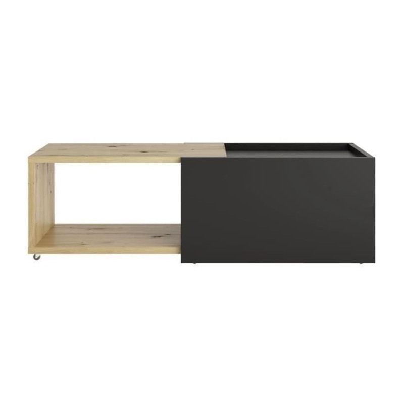 Table basse coulissante - L74,5 x H38,5 x P49,5 cm - Fabriqué en Alle